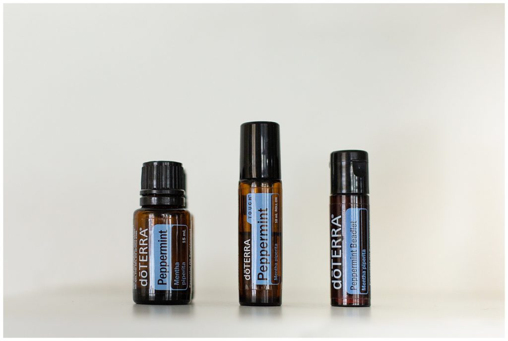 All three different peppermint products that can be purchased through doterra's website